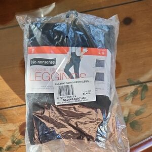 No Nonsense Classic Indigo Denim Leggings for Women Size L